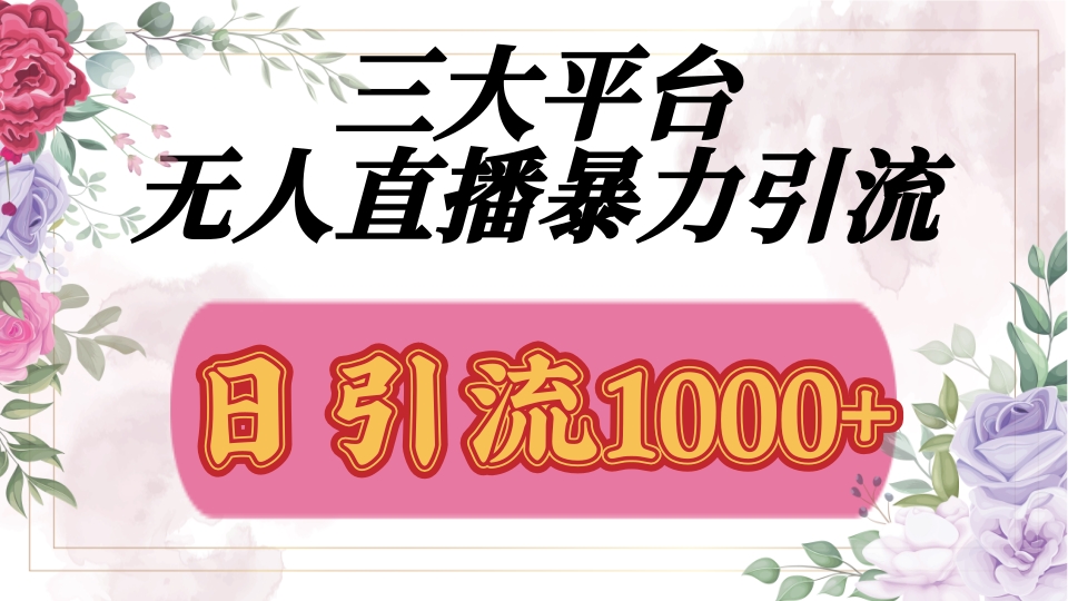 抖音，快手，视频号全平台通用，无人直播引流法，利用图片,模板,整套话术挂机全天支持矩阵操作，无限设备多开，超暴力引流，1000+高质量精准创业粉-墨昀爱搬砖