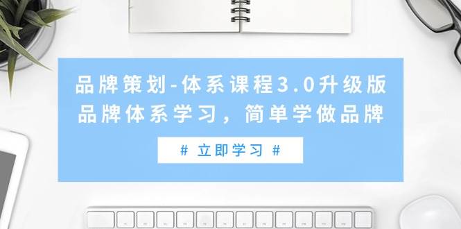 品牌策划-体系课程3.0升级版，品牌体系学习，简单学做品牌（高清无水印）-墨昀爱搬砖