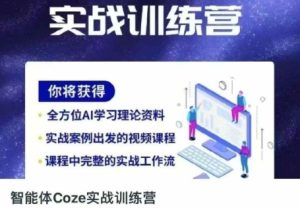 智能体Coze实战训练营，掌握新时代效率工具，让你人生即刻开挂-墨昀爱搬砖