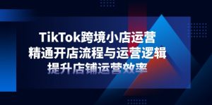 TikTok跨境小店运营，精通开店流程与运营逻辑，提升店铺运营效率-墨昀爱搬砖