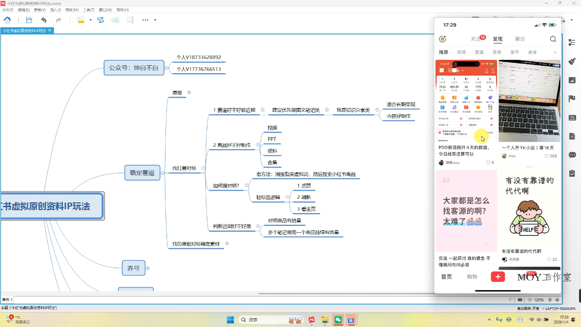 绅白不白·小红书虚拟店铺，IP打法+原创商品(更新2026)-墨昀爱搬砖