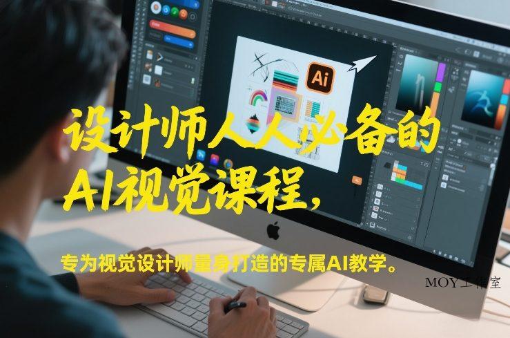 设计师人人必备的AI视觉课程，专为视觉设计师量身打造的专属AI教学-墨昀爱搬砖