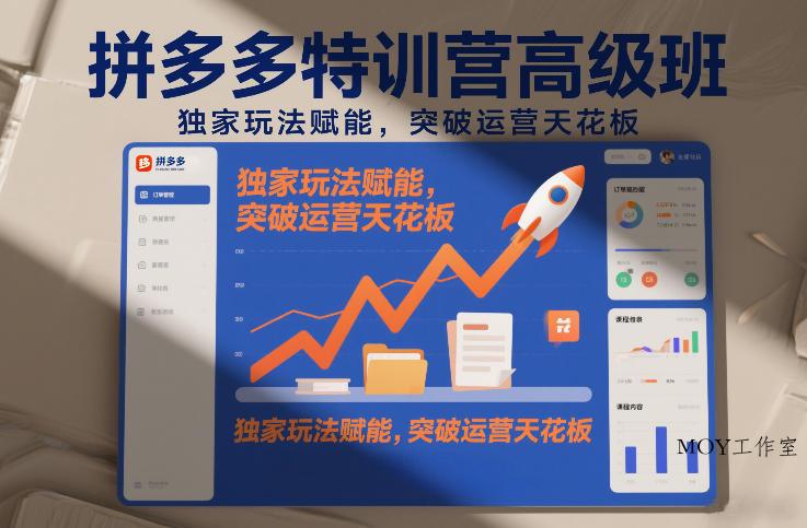 拼多多特训营高阶班，独家玩法赋能，突破运营天花板(更新26年3月19日)-墨昀爱搬砖