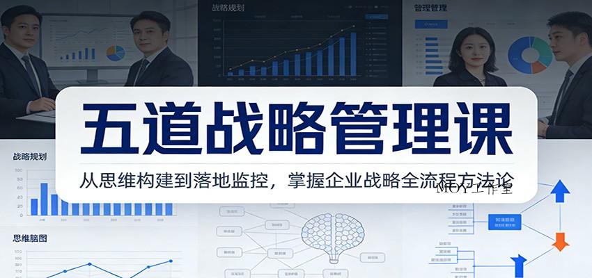 五道战略管理课：从思维构建到落地监控，掌握企业战略全流程方法论-墨昀爱搬砖