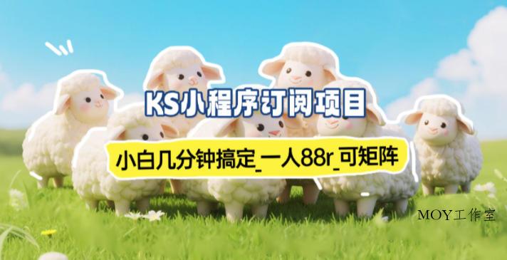 小程序订阅项目_小白几分钟搞定，一人88米，可矩阵(已测到账)