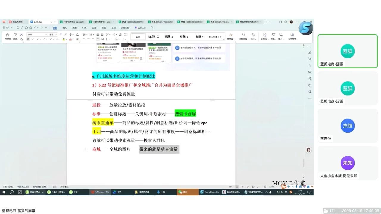 蓝狐电商·抖音商城运营课程(更新)-墨昀爱搬砖