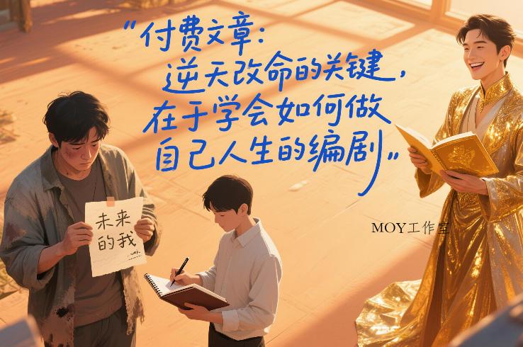 付费文章：逆天改命的关键，在于学会如何做自己人生的编剧-墨昀爱搬砖