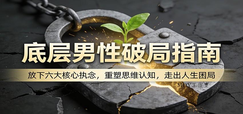 底层男性破局指南：放下六大核心执念，重塑思维认知，走出人生困局-墨昀爱搬砖