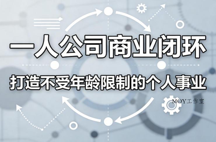 一人公司商业闭环，打造一份不受年龄限制的个人事业-墨昀爱搬砖