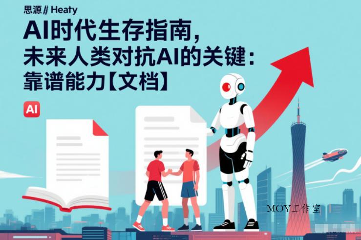 AI时代生存指南，未来人类对抗AI的关键：靠谱能力【文档】-墨昀爱搬砖