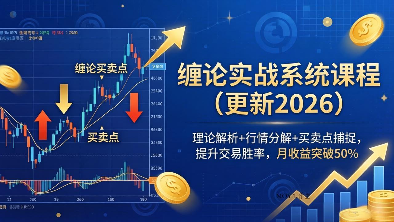 缠论实战系统课程(更新26年4月-墨昀爱搬砖