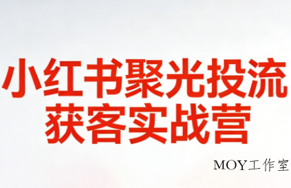 永曜·小红书聚光投流获客实战营