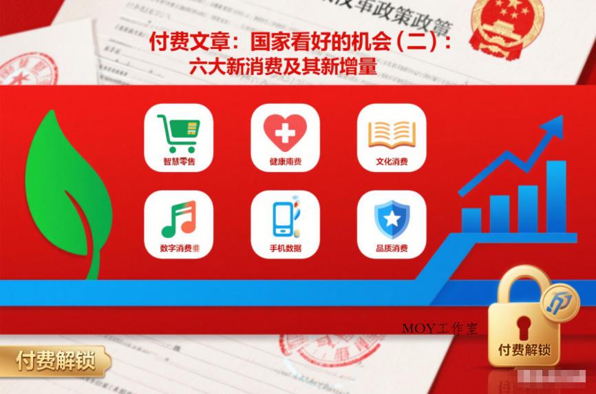 付费文章：国家看好的机会(二)：六大新消费及其新增量-墨昀爱搬砖