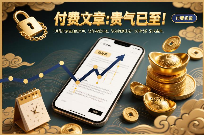 付费文章：贵气已至！用最朴素直白的文字，让你清楚知道，该如何接住这一次时代的泼天富贵-墨昀爱搬砖