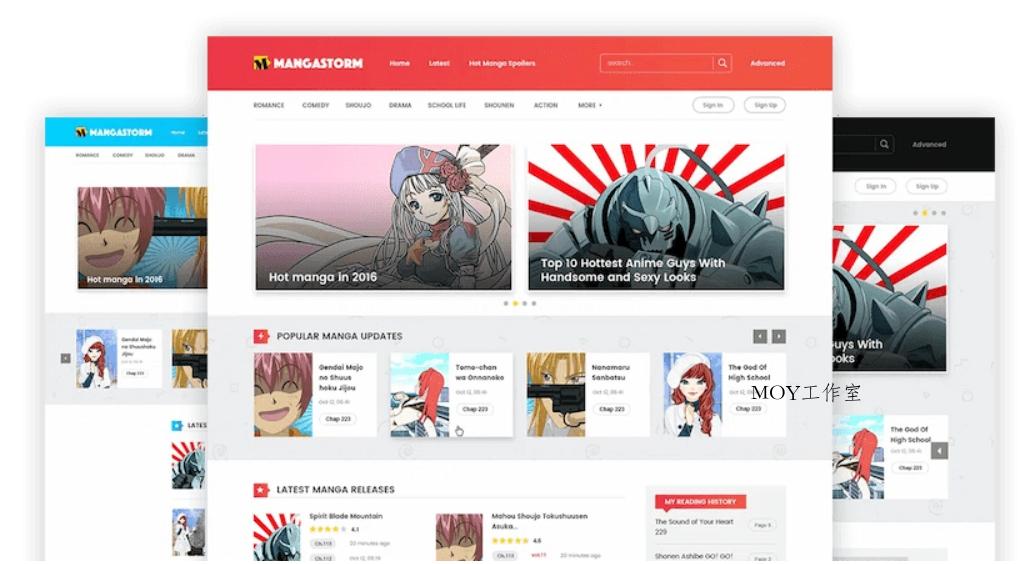 Madara 2.2.2.1主题源码 响应式WordPress漫画小说主题模板-墨昀爱搬砖