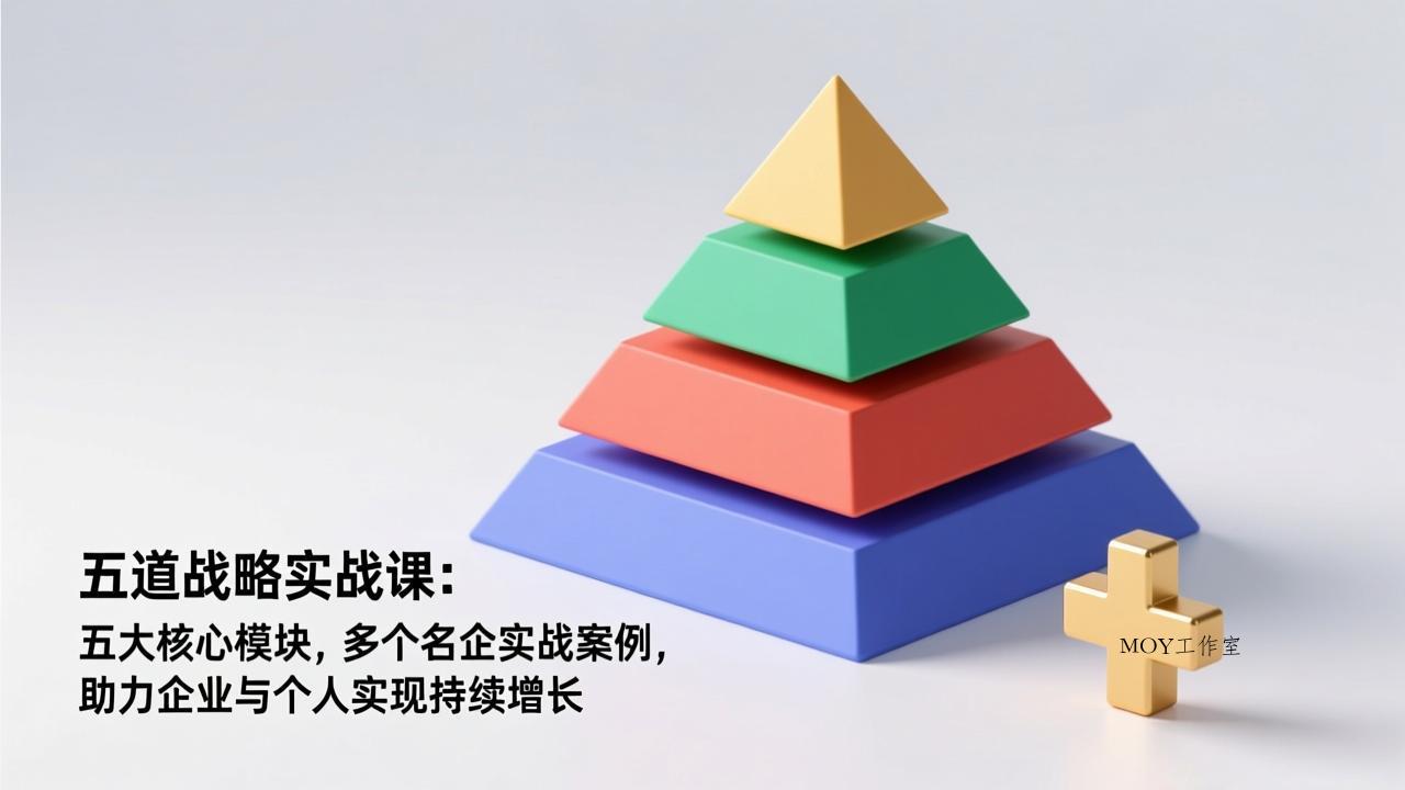 五道战略实战课：五大核心模块，多个名企实战案例，助力企业与个人实现持续增长-墨昀爱搬砖