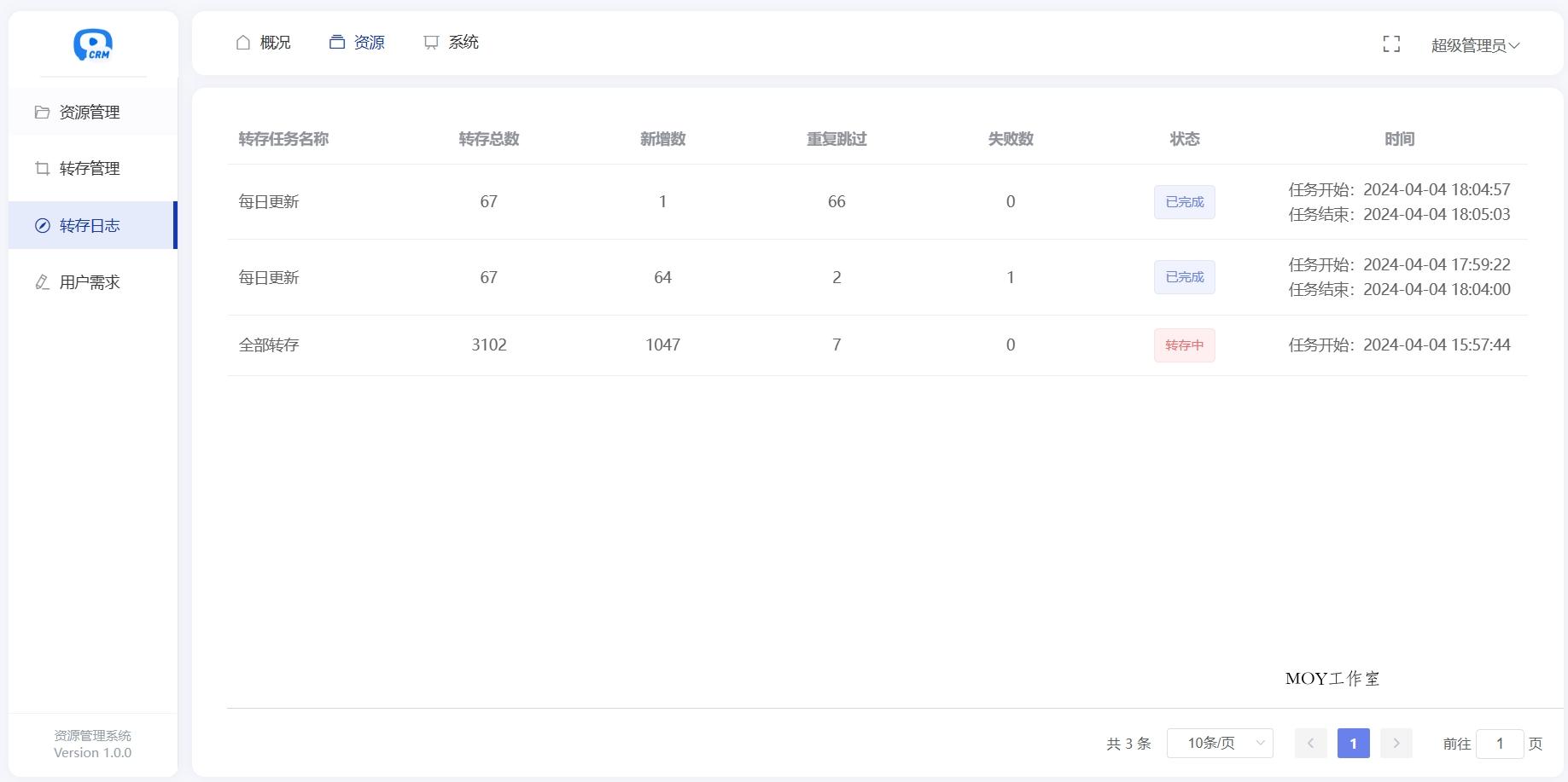 多盘资源搜索转存系统源码v3.6 全开源版-墨昀爱搬砖