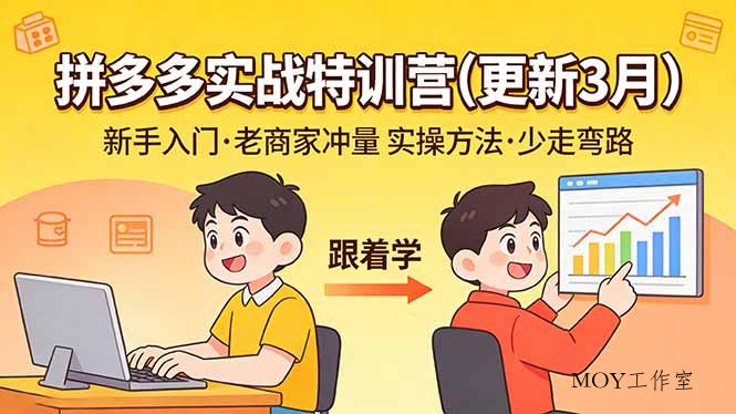 拼多多实战特训营(更新3月-墨昀爱搬砖