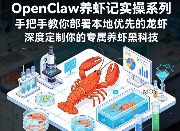 OpenClaw养虾记实操系列，手把手教你部署本地优先的龙虾，深度定制你的专属养虾黑科技-墨昀爱搬砖