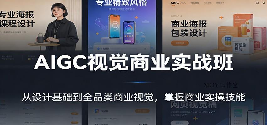 AIGC视觉商业实战班：从设计基础到全品类商业视觉，掌握商业实操技能-墨昀爱搬砖