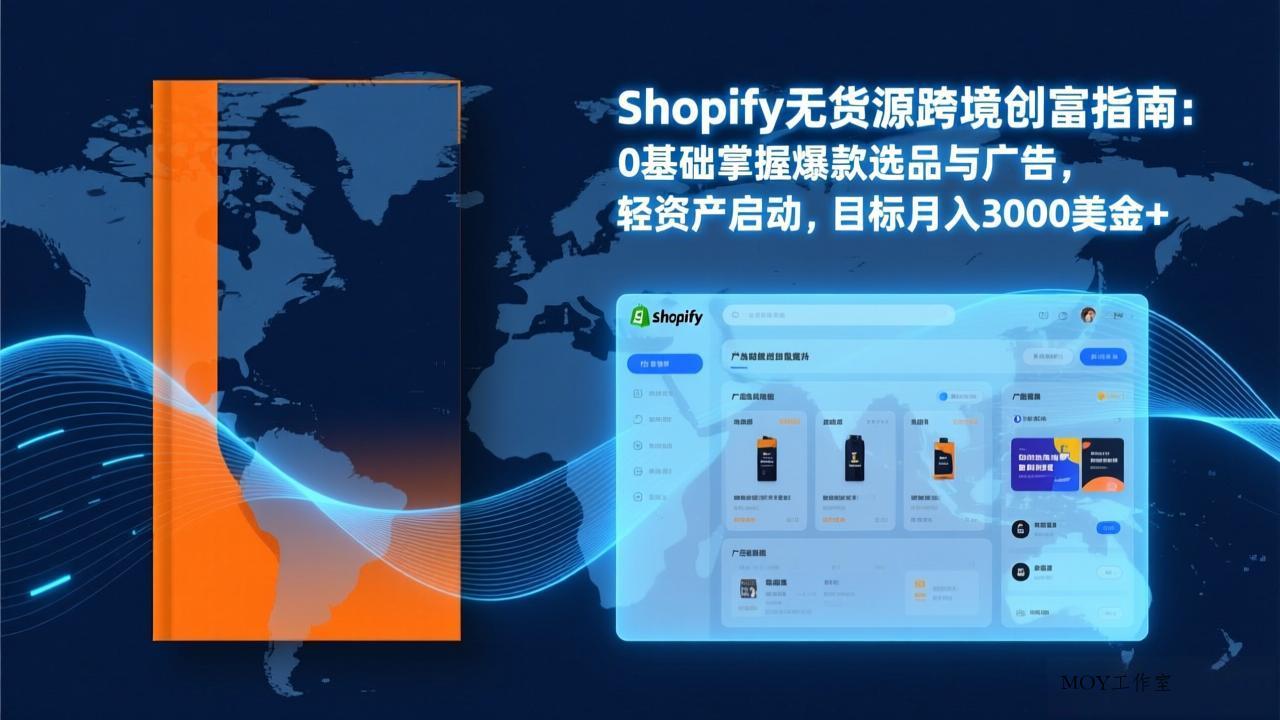 Shopify爆款打法实战：从选品到广告投放，复制爆款模型，驱动独立站月销售额破万刀-墨昀爱搬砖