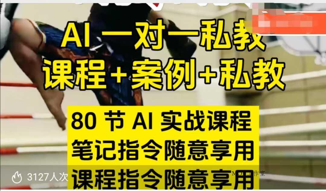AI指令实战课，课程+案例，80节AI实战课程，笔记指令随意享用，课程指令随意享用(更新26年3月)-墨昀爱搬砖
