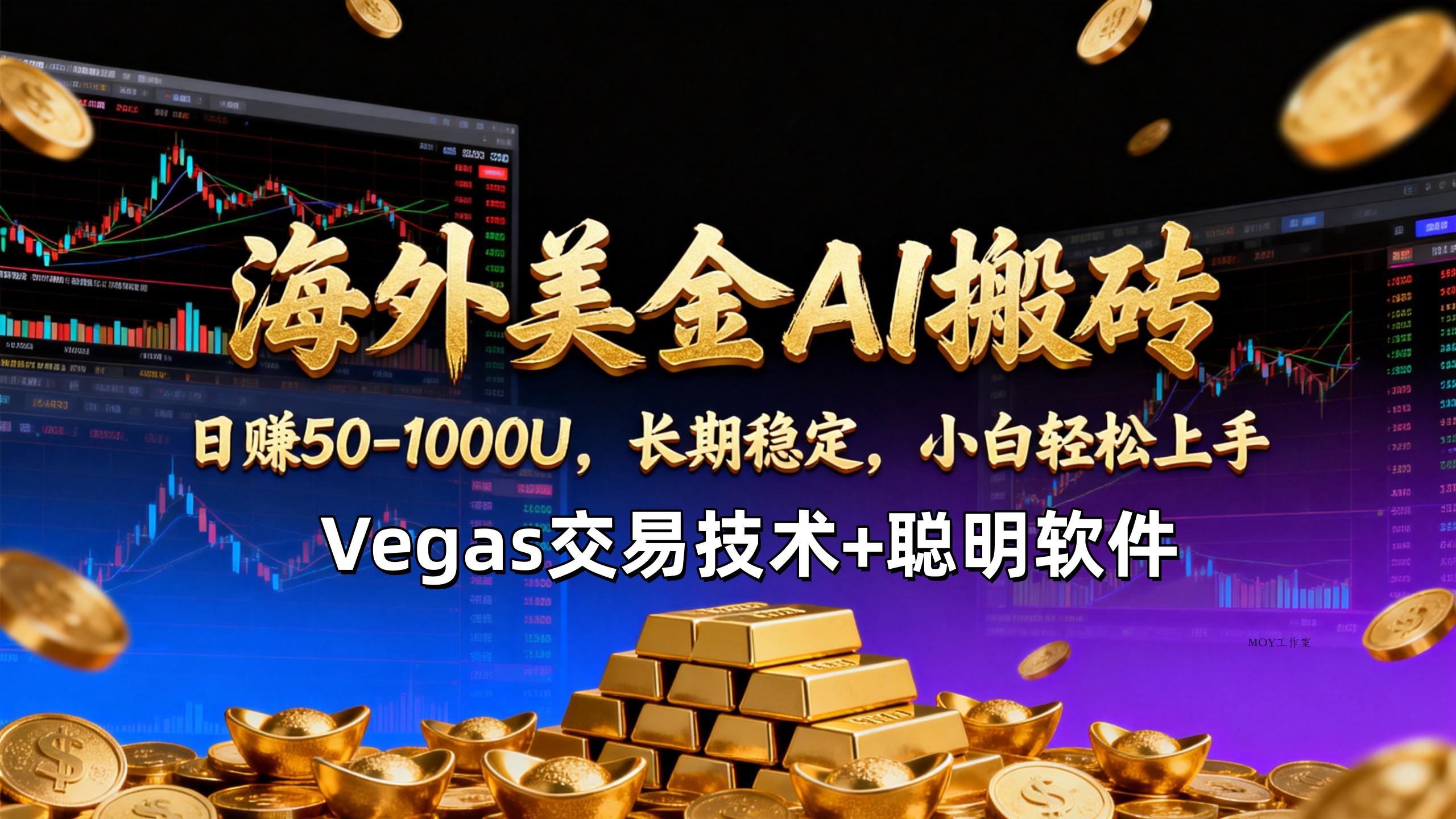 【海外美金AI搬砖】Vegas交易技术+聪明软件，日赚50-1000U，长期稳定，小白轻松上手。-墨昀爱搬砖