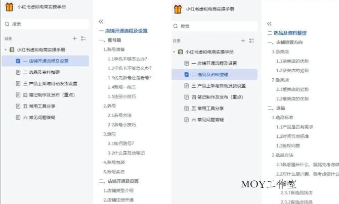 小红书虚拟电商实操手册，3万字保姆级教学，3个月从0賺到1w+-墨昀爱搬砖