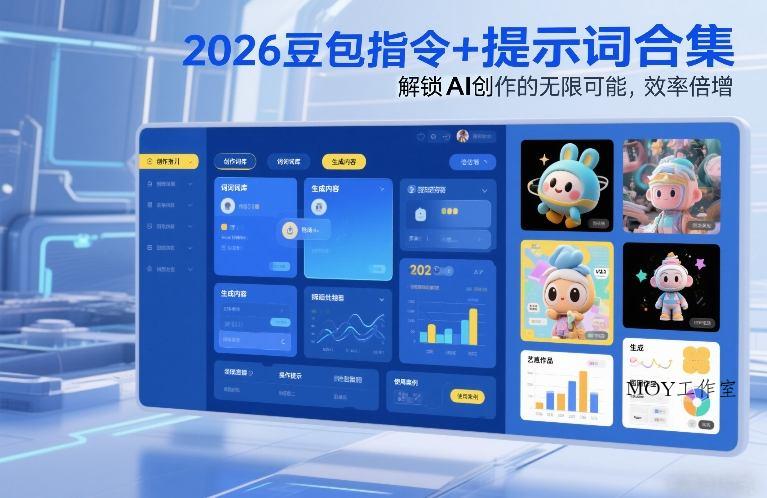 2026豆包指令+提示词合集，解锁AI创作的无限可能，效率倍增-墨昀爱搬砖