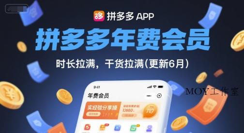 拼多多年费会员，实经验分享操，时长拉满，干货拉满(更新26年3月31日)-墨昀爱搬砖