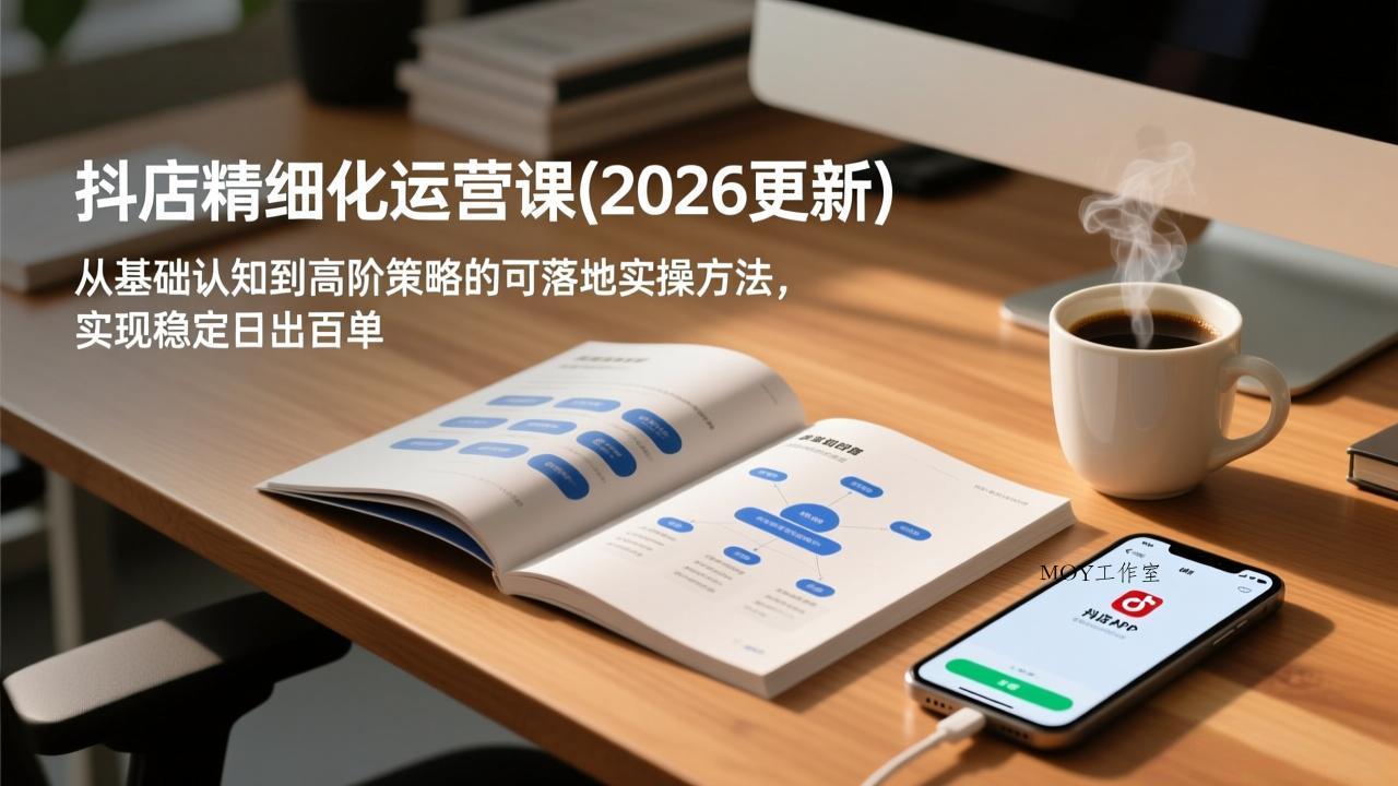 抖店精细化运营课(2026更新-墨昀爱搬砖