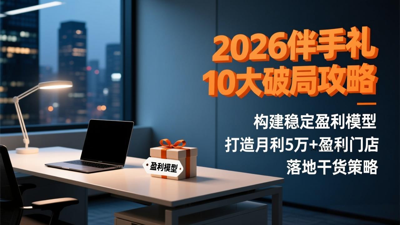 2026伴手礼10大破局攻略：构建稳定盈利模型，打造月利5万+盈利门店，落地干货策略-墨昀爱搬砖