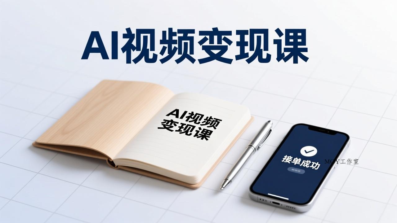 AI视频变现课，学完即可创作短片、接商单，实现副业增收，单项目报价可达千元-墨昀爱搬砖