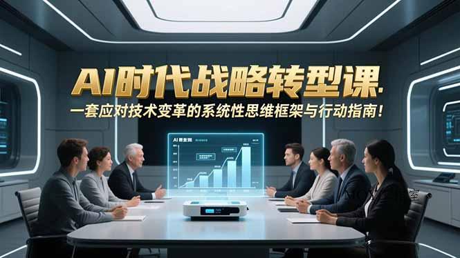 AI时代战略转型课：一套应对技术变革的系统性思维框架与行动指南！-墨昀爱搬砖